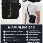 CGB-2026-PEPE JEANS-MIAMI SLING BAG BLACK