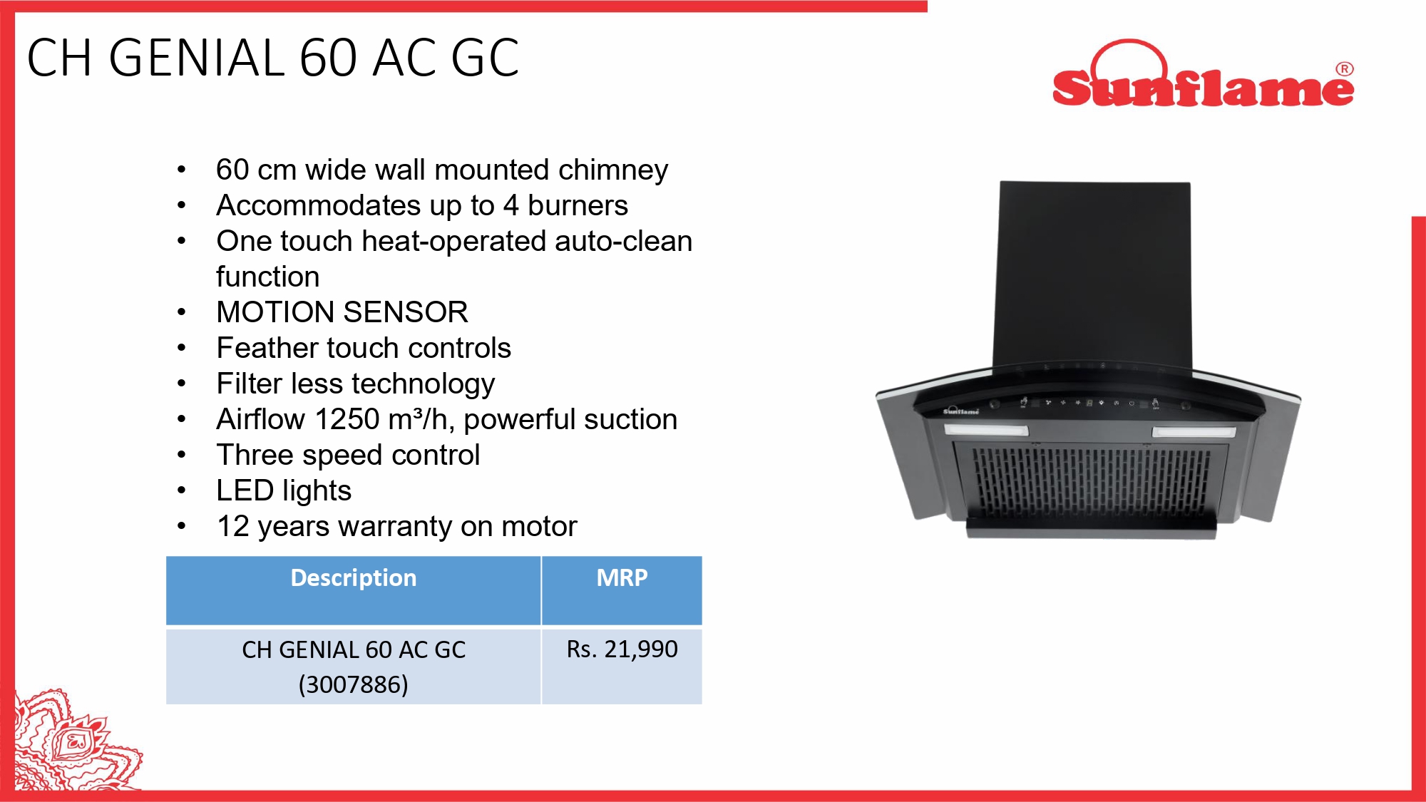 CGB3722 CGB-2026-SUNFLAME-01 - Image 1