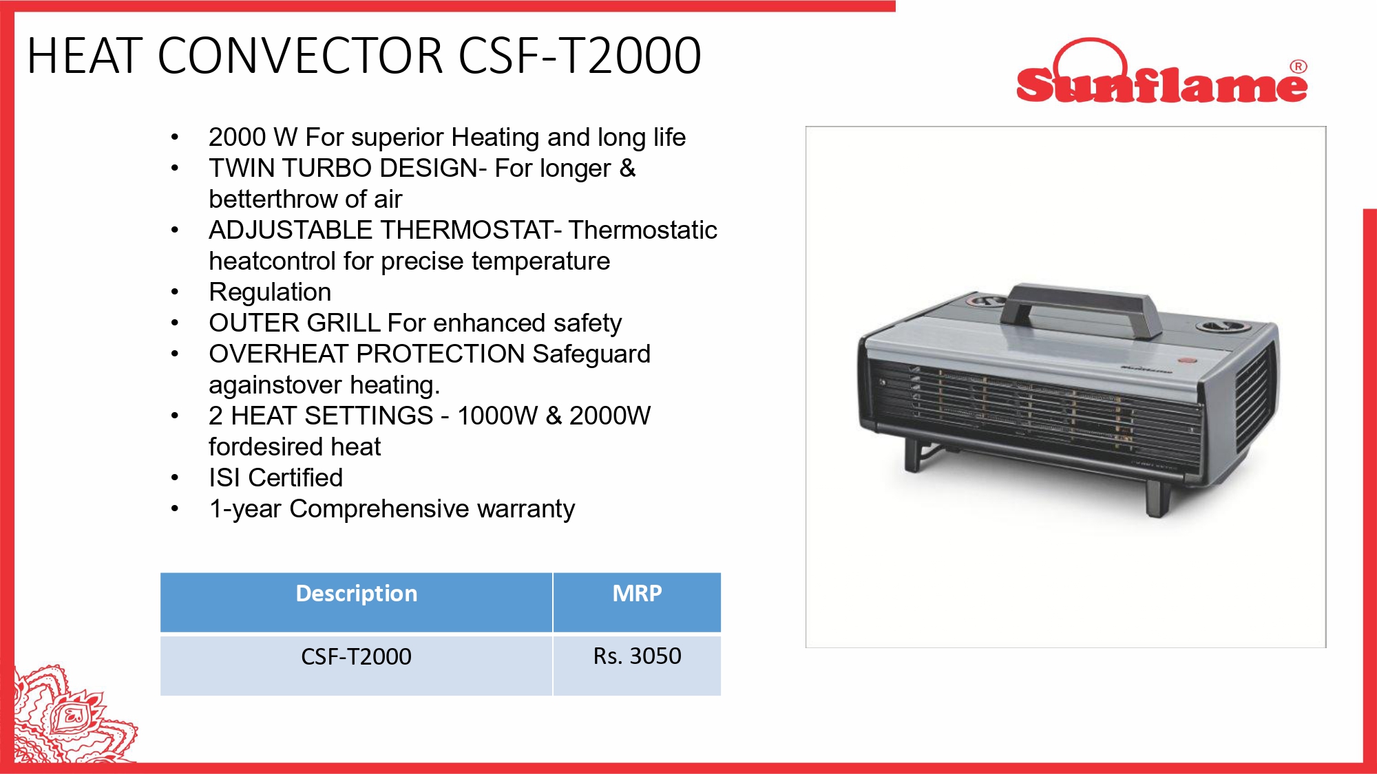 CGB3725 CGB-2026-SUNFLAME-04 - Image 1