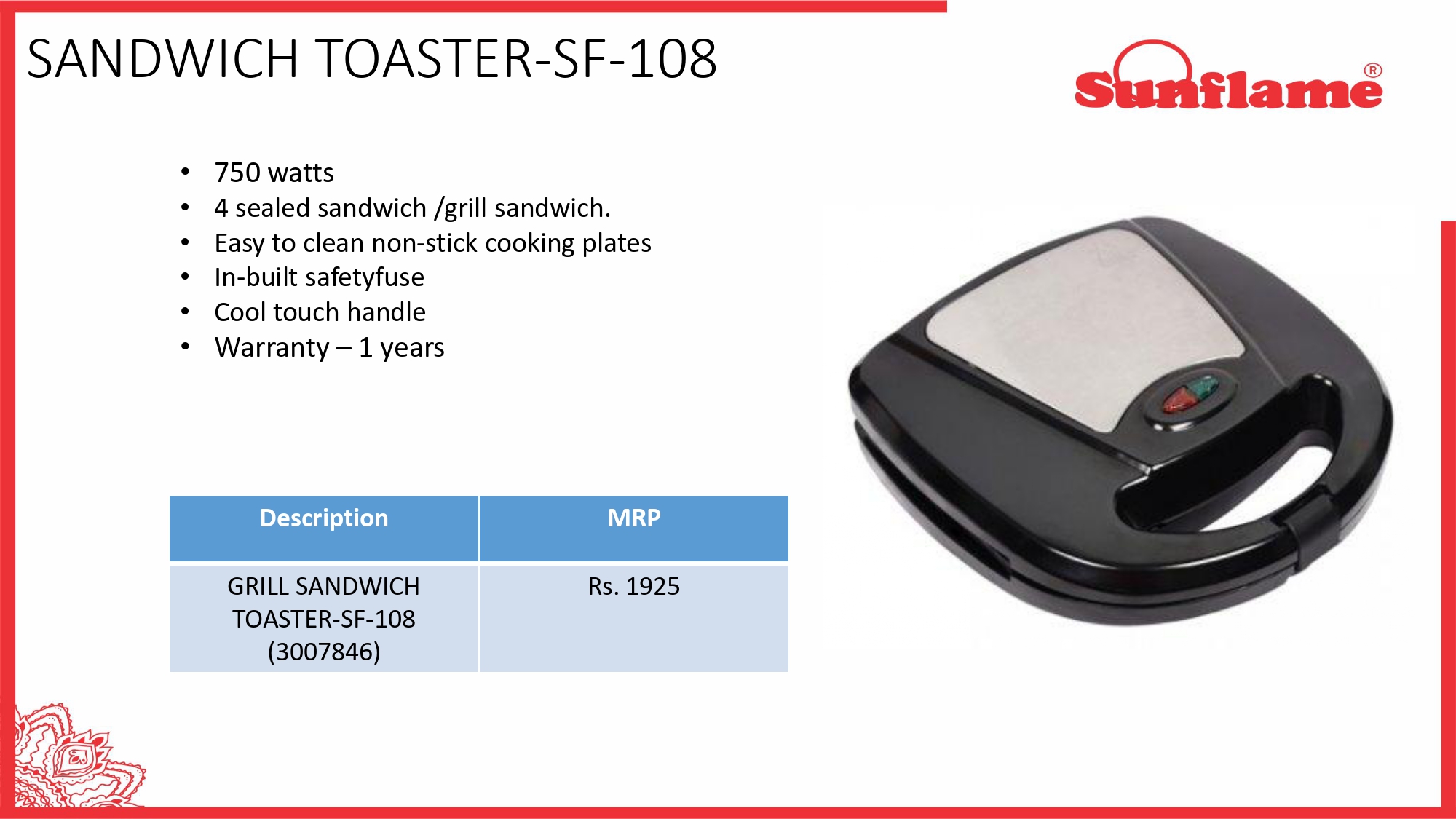 CGB3755 CGB-2026-SUNFLAME-34 - Image 1