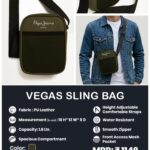 CGB-2026-PEPE JEANS-VEGAS SLING BAG OLIVE