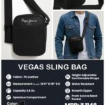 CGB-2026-PEPE JEANS-VEGAS SLING BAG BLACK